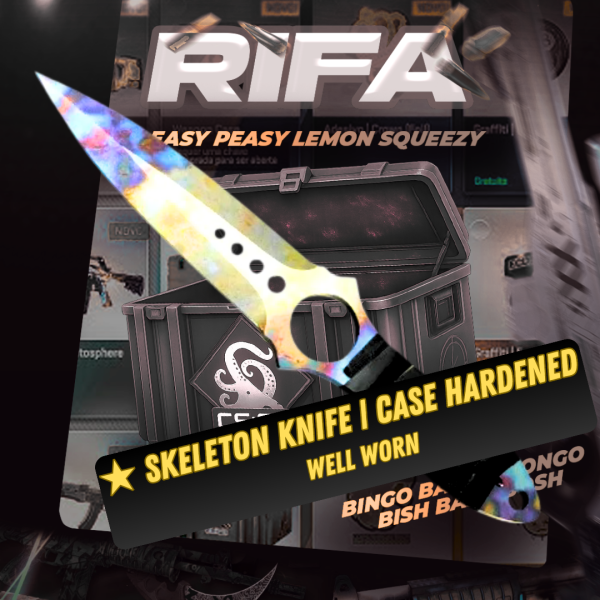 18/12 ★ Skeleton Knife | Case Hardened (WW)